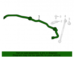 Стабилизатор передний Honda Civic X FC 16-21 1.5T
