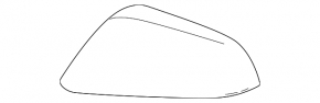 Кришка бічного дзеркала ліва Lexus NX 22-26 чорний 223