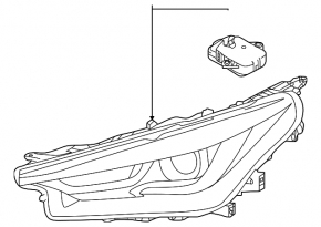 Фара передняя правая в сборе Infiniti QX50 19-21 LED