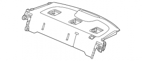 Задня полиця Honda Civic XI FE/FL 22-26 4d чорна