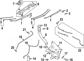 Бачок омивача Subaru WRX 22-26