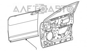 Двері в зборі передня права Lexus RX350 RX450h 16-22