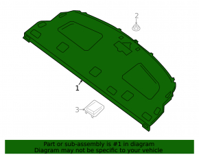 Полка задняя Nissan Sentra 13-19 черн