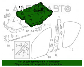 Покрытие пола Mercedes CLA 14-19