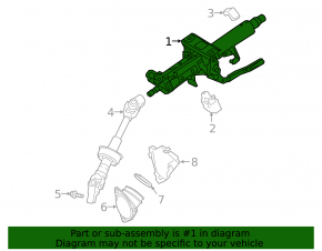 Рулевая колонка Toyota Rav4 19-25 под start-stop, USA built