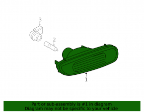 Поворотник левый Mini Cooper R56 R58 11-15