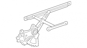 Склопідйомник механізм передній правий Toyota RAV4 06-12