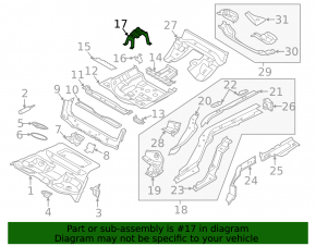 Кронштейн запасного колеса Audi A4 B9 18-25