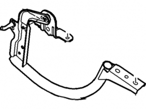 Петля крышки багажника правая Ford Focus mk3 11-18 4d