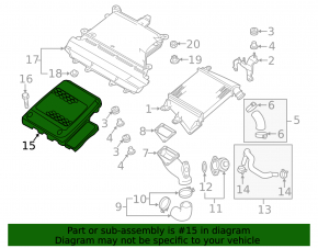Накладка интеркулера Mazda 3 MPS 09-13