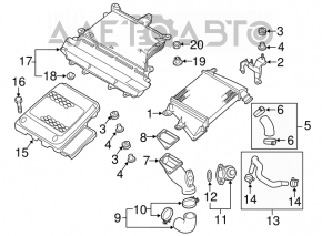Накладка интеркулера Mazda 3 MPS 09-13