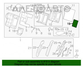 Клык лонжерона передний левый Ford Edge 15-24