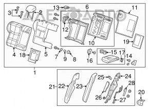 Клык лонжерона передний левый Ford Edge 15-24