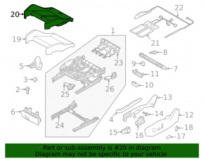 Пассажирское сидение Audi Q3 83A 19-25 с airbag, механическое, подогрев, кожа коричневая