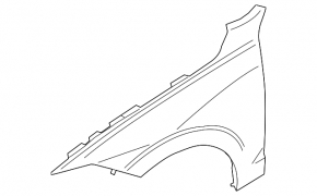 Крыло переднее левое Volvo XC60 18-26 T5, T6, B5, B6 сталь