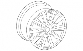 Колісний диск R18 x 8J ET40 Audi A4 B9 17-18 CL4 стиль