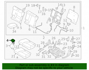 Подголовник 2 ряда центральный Mazda CX-9 16-23 кожа бежевая