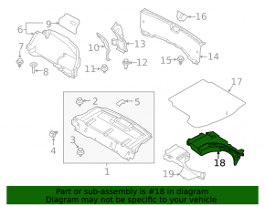 Пенопласт под инструмент правый Mazda 3 19-26 4d Mexico built