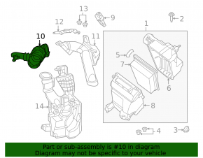Воздуховод на коллектор резина Nissan Sentra 13-19 1.8