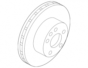 Диск тормозной передний левый Nissan Murano z52 15-24 320/28мм