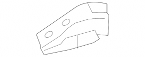 Крышка петли капота правая Porsche Cayenne 958 11-14
