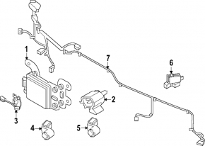 Парктроник переднего бампера Hyundai Santa FE 21-23