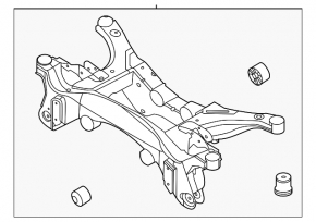 Подрамник задний Ford Escape MK4 20-26 AWD