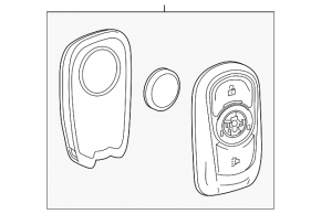 Ключ Buick Encore 21-22 4 кнопки