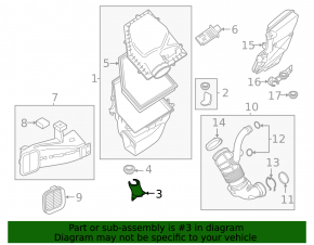 Крепление корпуса воздушного фильтра нижнее BMW X7 G07 19-25 3.0T