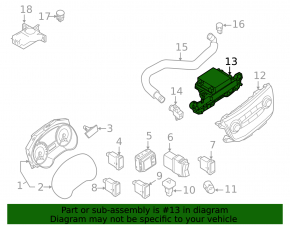 Компьютер управления климатом Nissan Sentra 13-19 manual