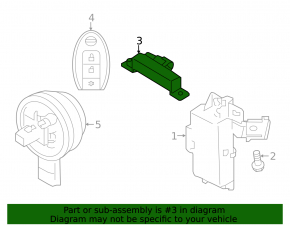 KEYLESS ENTRY CONTROL MODULE Nissan Altima 19-24