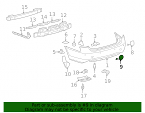 Заглушка буксировочного крюка заднего бампера левая Lexus GS300 GS350 GS430 GS450h 06-07