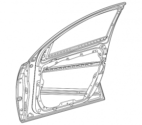 Дверь в сборе передняя левая Mercedes W167 GLE 350 450 20-26