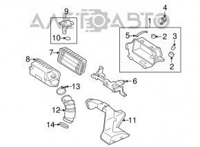 Корпус воздушного фильтра в сборе Mitsubishi Outlander Sport ASX 13-25 2.0 2.4