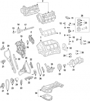 Шатун с поршнем Mercedes GLS-class X166 15-19 3.0 M276 DE30LA