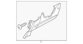 Накладка колени водителя Ford Focus mk3 11-18 беж