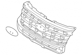 Решетка радиатора grill Ford Explorer 16-17 рест sport
