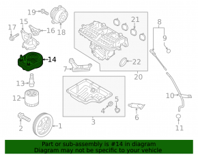 Охладитель масляный ДВС Hyundai Elantra AD 17-20 1.4