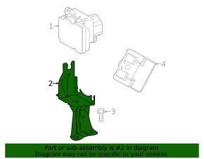 Кронштейн ABS Toyota Avalon 13-18 3.5