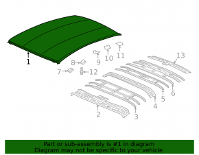 Крыша металл Honda Clarity 18-21
