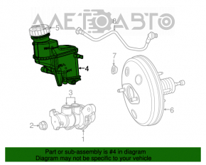 Бачок ГТЦ Fiat 500L 14- мкпп