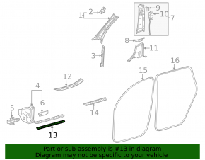 Накладка порога наружная передняя правая Mercedes W167 GLE 350 450 20-26 хром с подсветкой