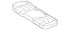 Задний ряд сидений 2 ряд Ford Fusion mk5 17-20 titanium, кожа черн, под химч