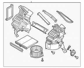 Печка в сборе вентиляция Mazda CX-5 17-25 auto