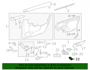 Кнопка центрального замка передняя левая Mercedes H247 GLA 20-26