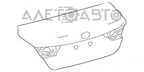 Кришка багажника Toyota Camry v70 18-24 без спойлера