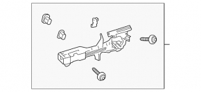 Механизм ручки двери задней левой Toyota Rav4 13-18 keyless