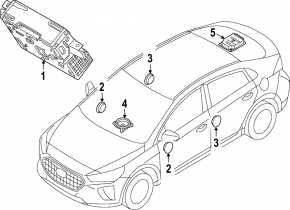 Динамик передней панели центральный Hyundai Ioniq 5 22-26 Bose