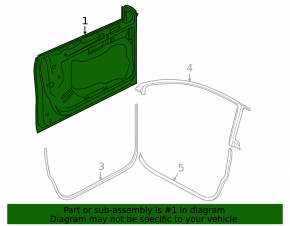 Дверь в сборе передняя левая VW CC 08-17 черный C9X