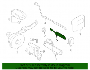 Антенна keyless Hyundai Kona 18-23